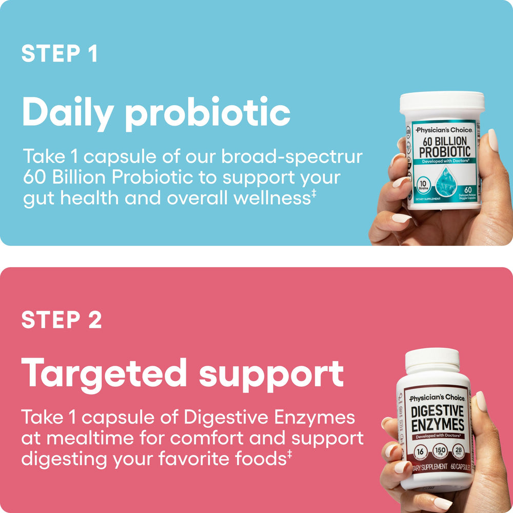 Physician's CHOICE Advanced Gut Health Bundle pack offers convenient daily gut support.