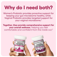 Physician's CHOICE Feminine Power Duo vaginal probiotic bottle promotes vaginal balance and comfort.