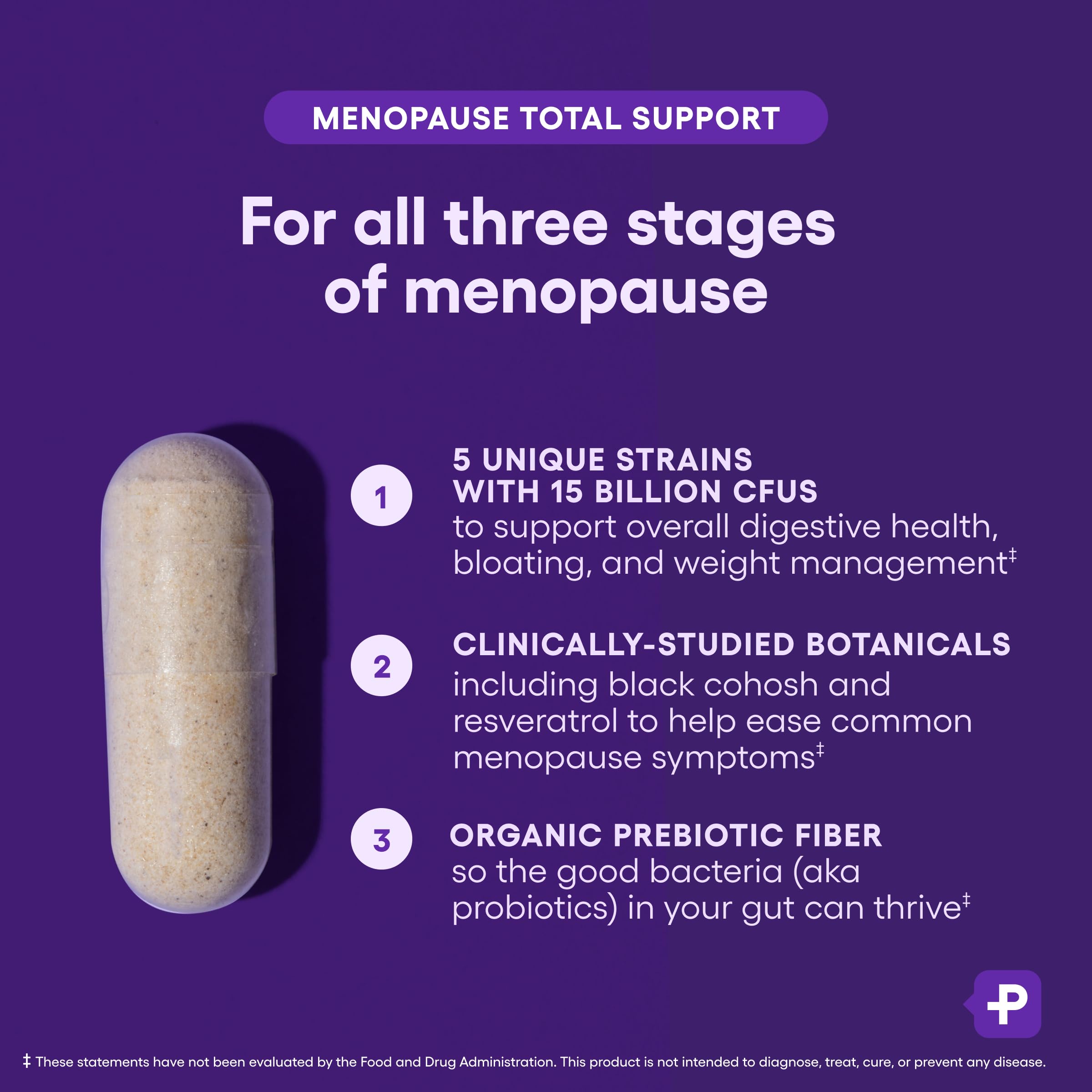Physician's CHOICE Menopause Probiotic new-look packaging showing design updates.