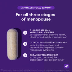 Physician's CHOICE Menopause Probiotic new-look packaging showing design updates.