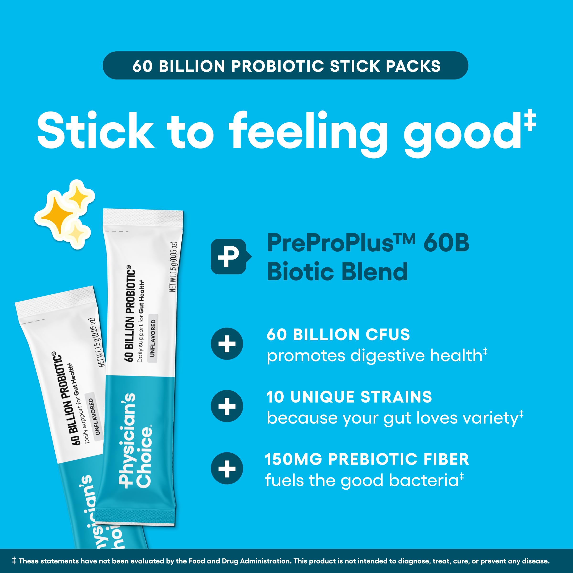 Physician's Choice on-the-go sticks suit travel and daily routines.