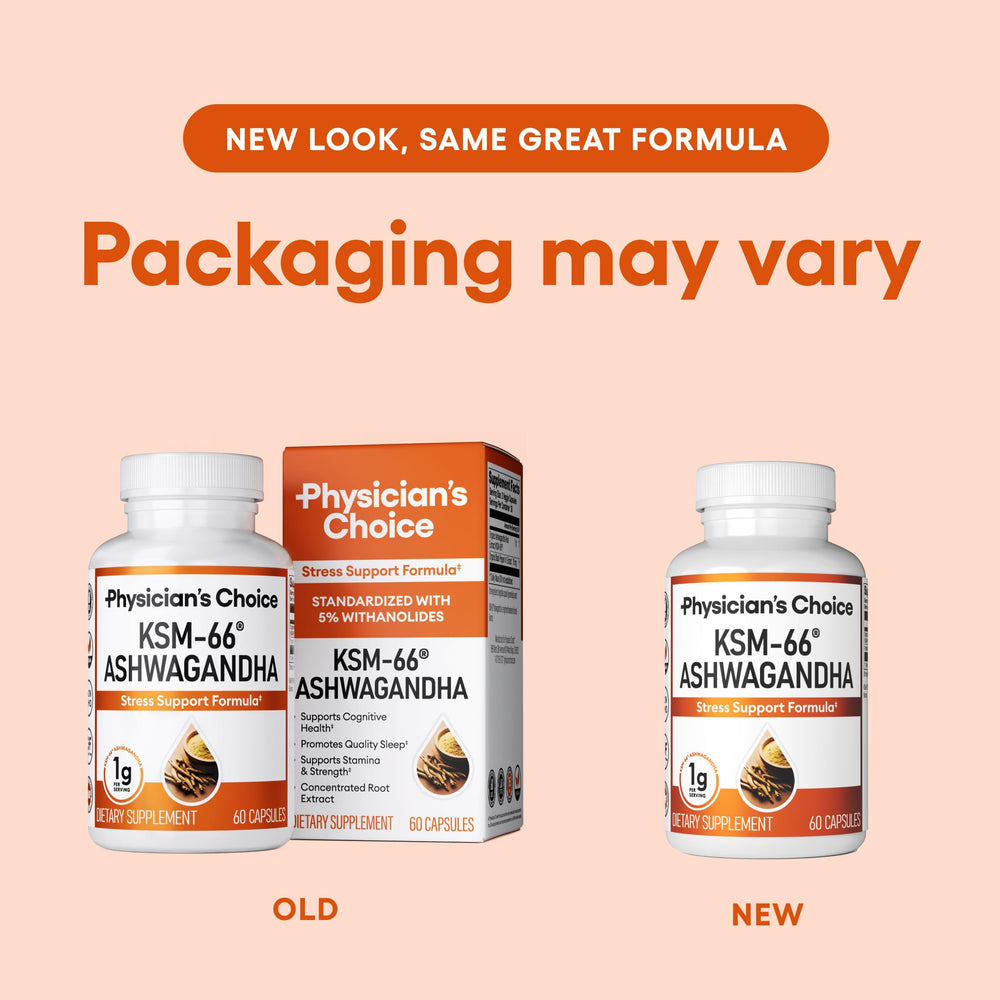 Eco-friendly packaging hint and natural branding for Physicians Choice