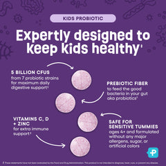 Physician's CHOICE Kids front label emphasizing 60 count and no artificial dyes