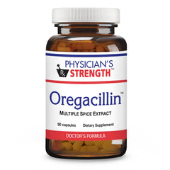 Physician's Strength Oregacillin bottle front showing multi-spice blend for daily support