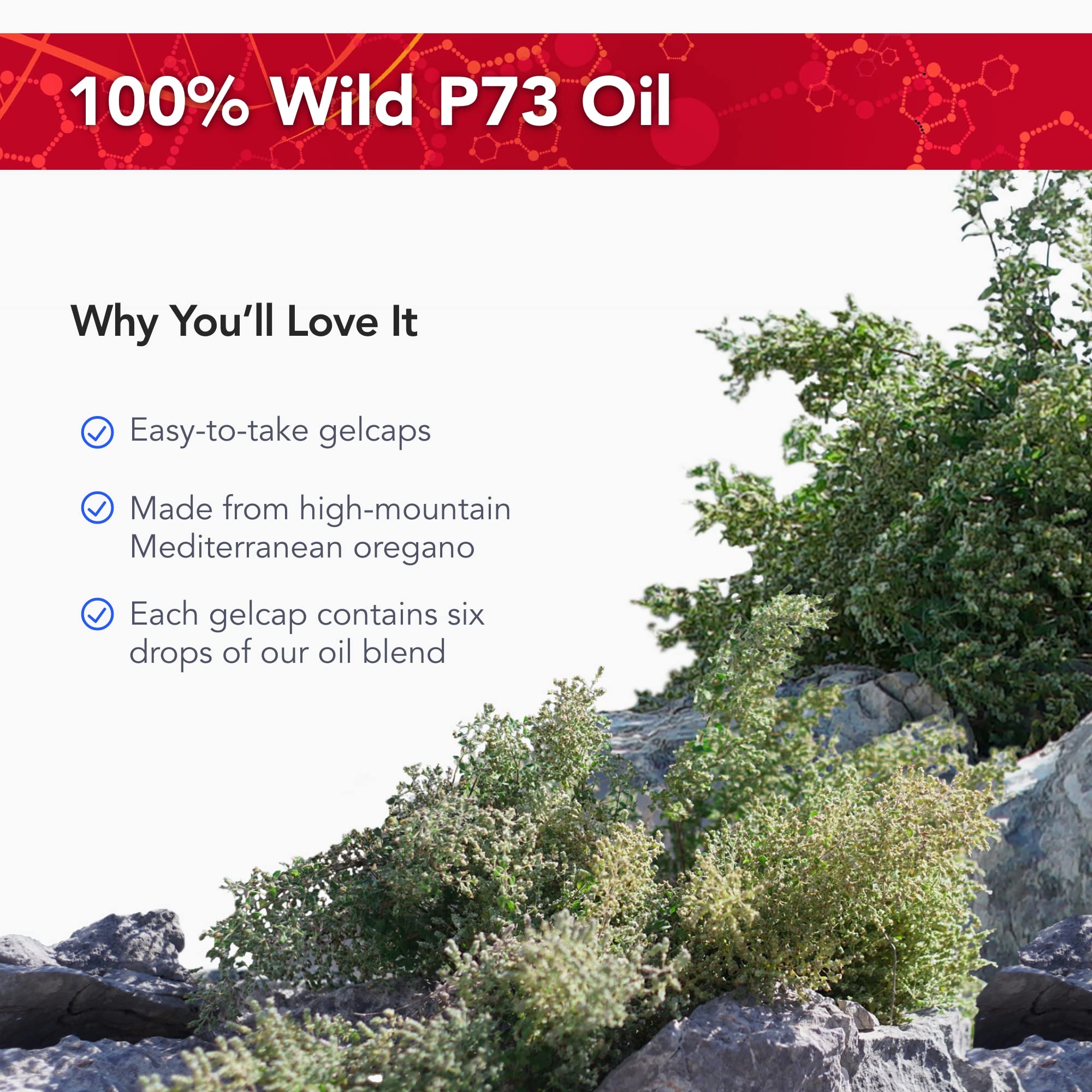 Physician's Strength oregano oil label closeup highlighting purity and origin