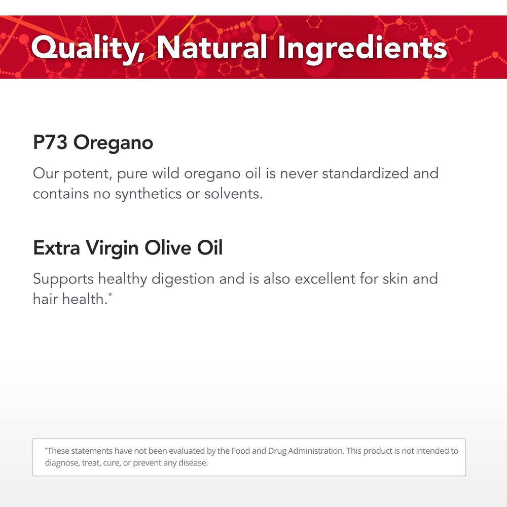 Close-up of OregaWild ingredients highlighting steam-distillation and solvent-free processing.