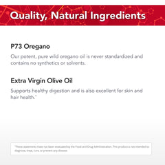 Close-up of OregaWild ingredients highlighting steam-distillation and solvent-free processing.