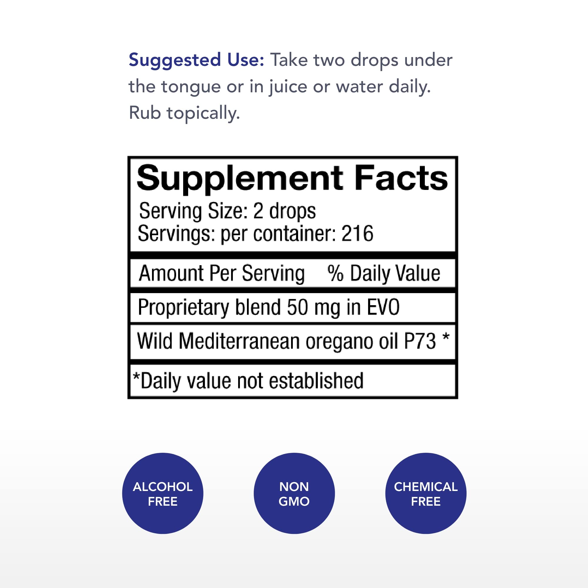 OregaWild pour illustrating easy internal dosing.