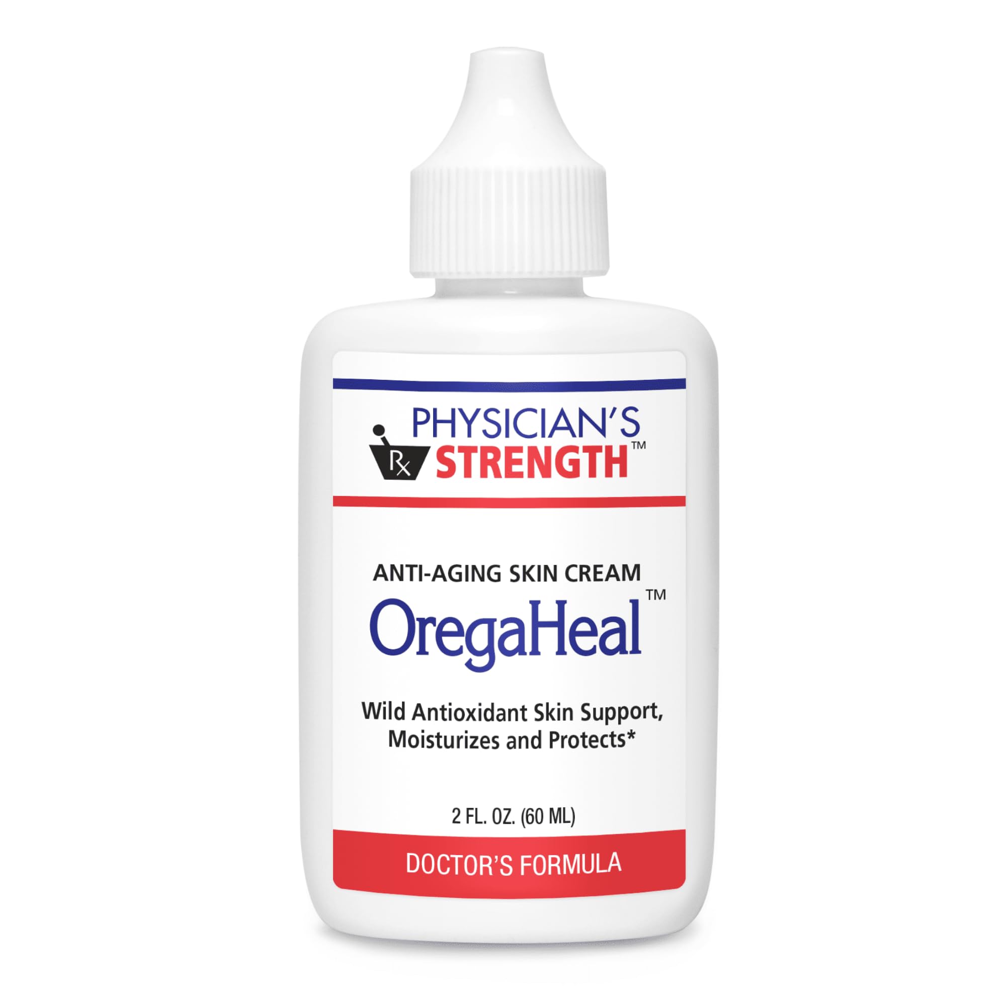 Physician's Strength OregaHeal Cream jar close-up offering daily moisture for all skin types