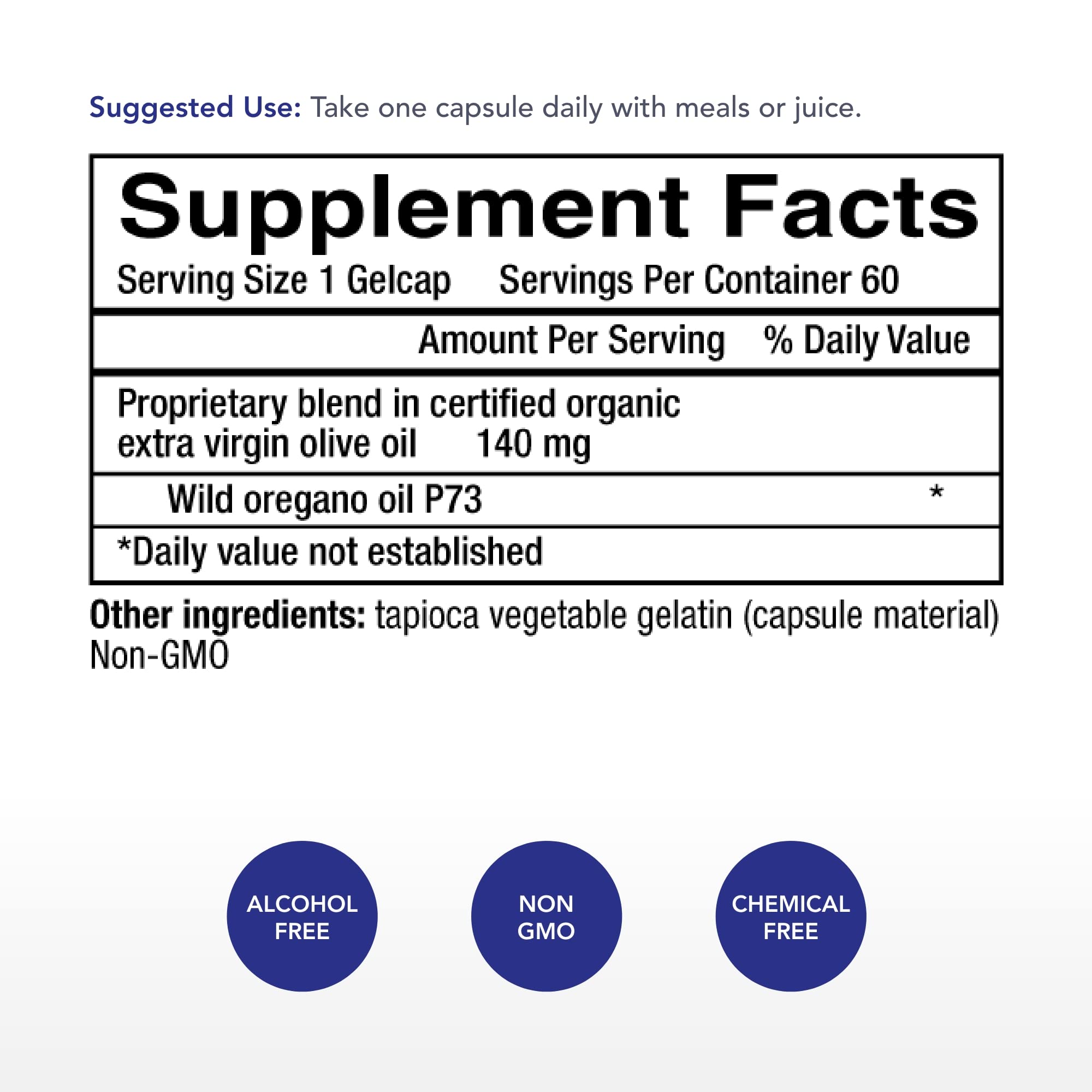 Physician's Strength wild oregano oil capsules for easy daily dosing