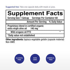 Physician's Strength wild oregano oil capsules for easy daily dosing