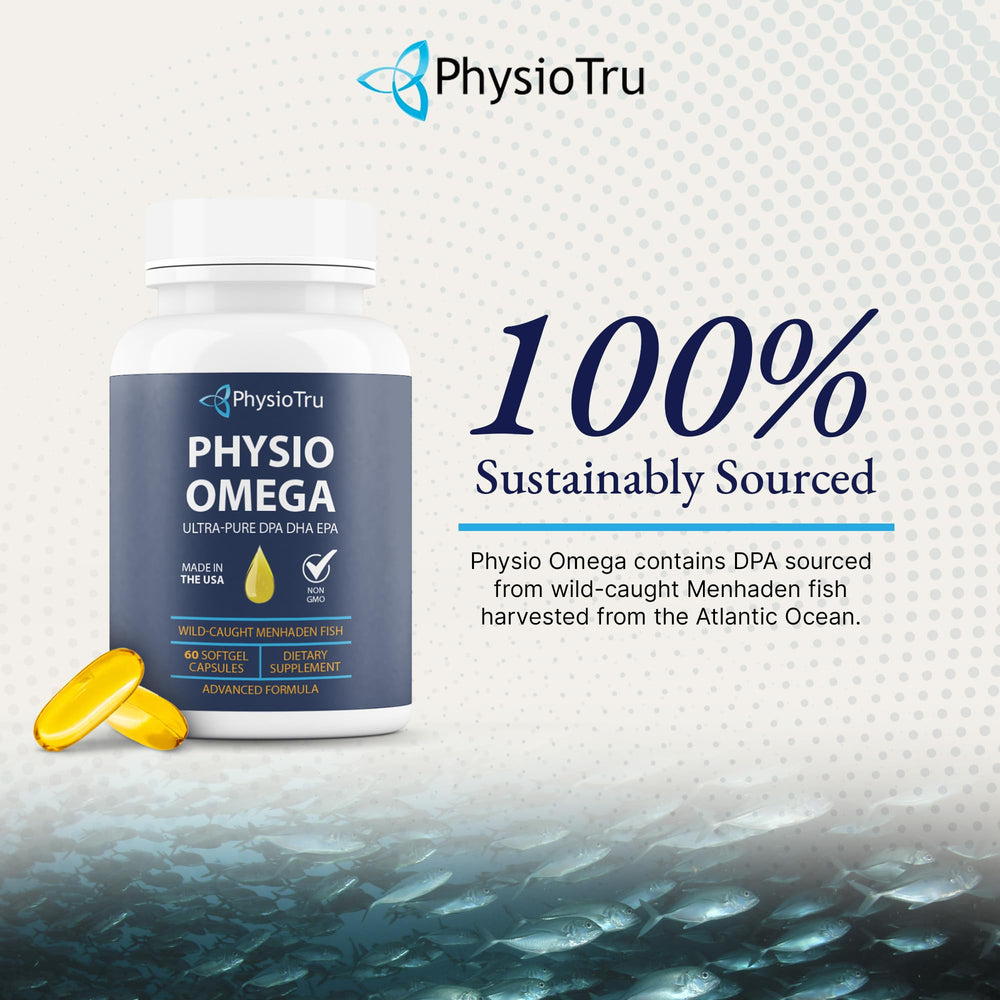 PhysioTru Omega citrus flavor noted on the bottle cap.
