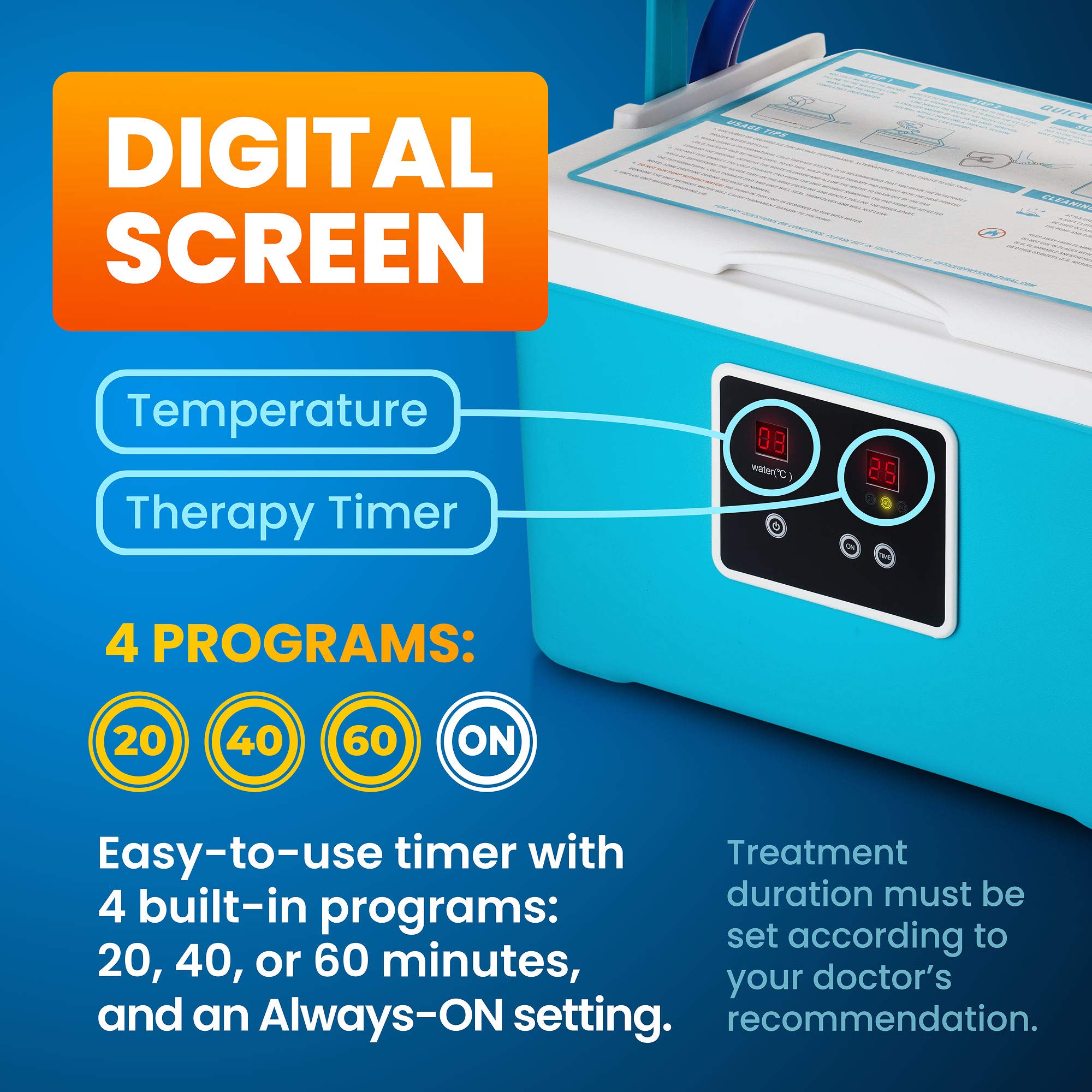 PhysioNatural whisper quiet pump delivering calm therapy sessions.