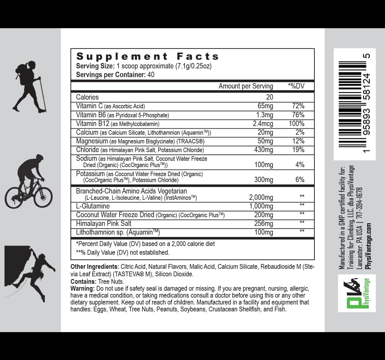 PhysiVantage Flow raspberry lemonade glass ready to sip during exercise
