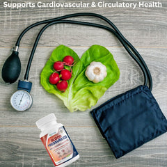 Phytage Labs Blood Pressure 911 bottle with glass illustrating easy hydration pairing