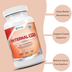 Capsules in hand: Phytage Labs Internal 911 for daily digestion support.