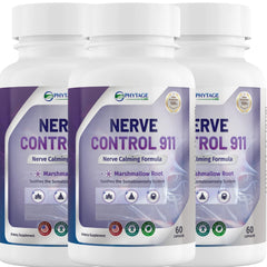 Phytage Labs Nerve Control 911 bottle front for natural nerve support