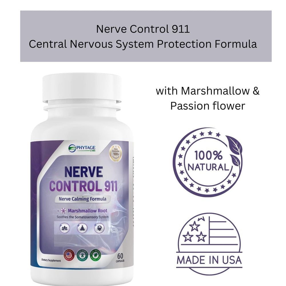 Phytage Labs Nerve Control 911 3-pack packaging for steady supply