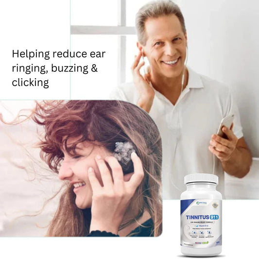 Phytage Labs Tinnitus 911 capsules for daily calm and focus