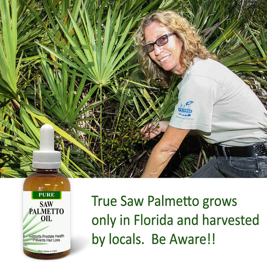 PHYTO LIFE saw palmetto oil dropper for easy, precise dosing