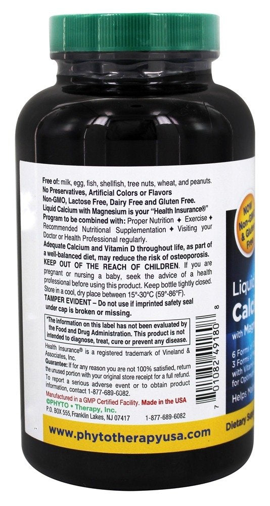 Phyto-Therapy Calcium softgel capsules on white surface, simple daily routine.