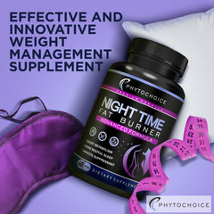 Evening routine with Phytochoice capsules suggesting a peaceful night and potential metabolic alignment.