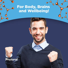 Phytoral Pure SAM E 400mg bottle open reveals easy-to-swallow capsules