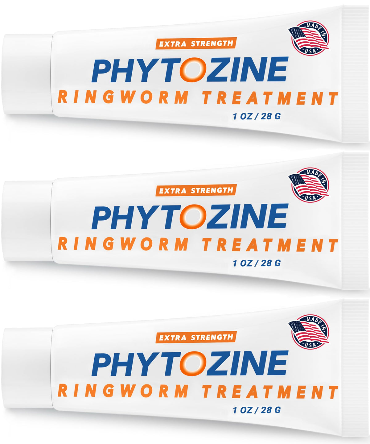 PHYTOZINE anti-fungal cream bottle pour showing fast relief from itching.