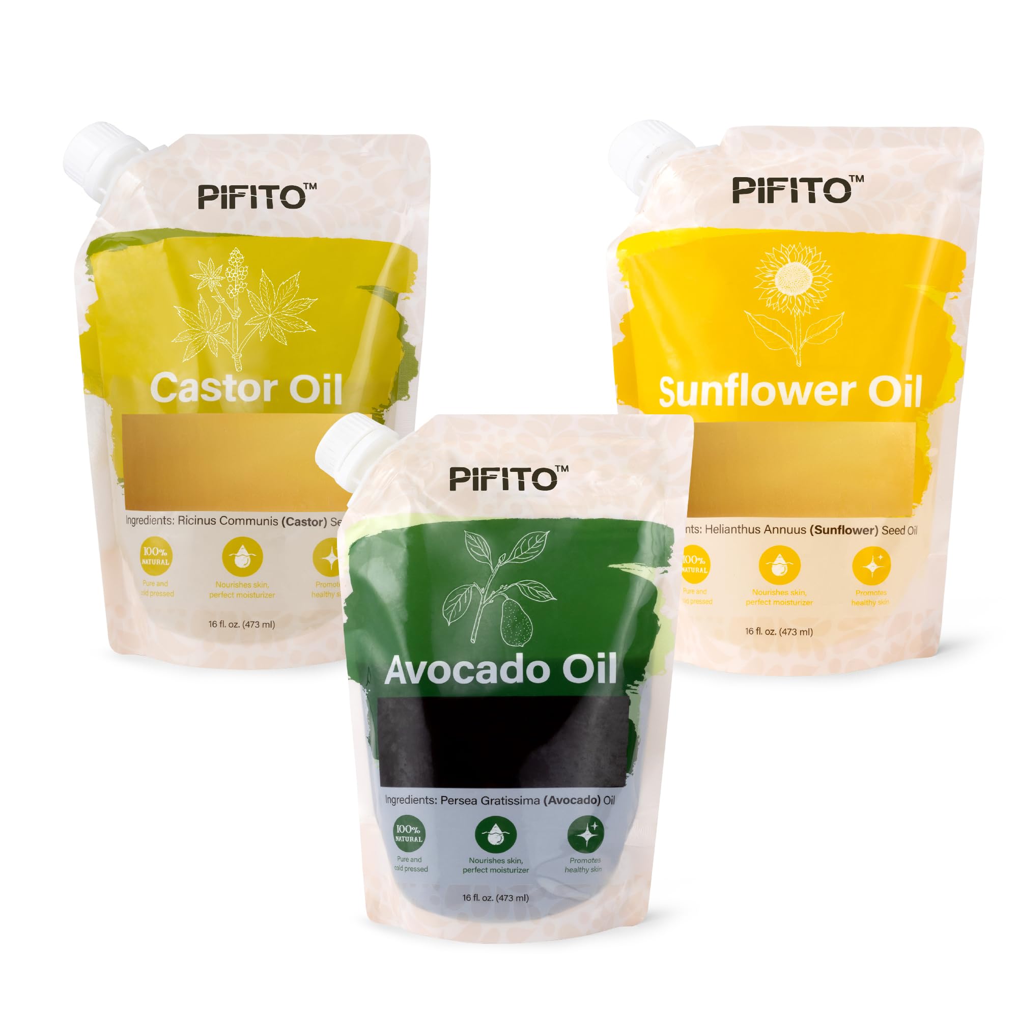 Pifito castor oil bottle for DIY soap making.
