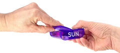 Pill Thing travel-friendly tray reduces tipping and spills.