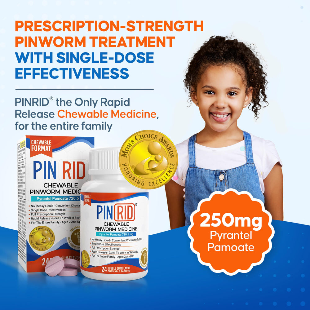 PIN RID family-use dosage in action, kid-friendly administration.