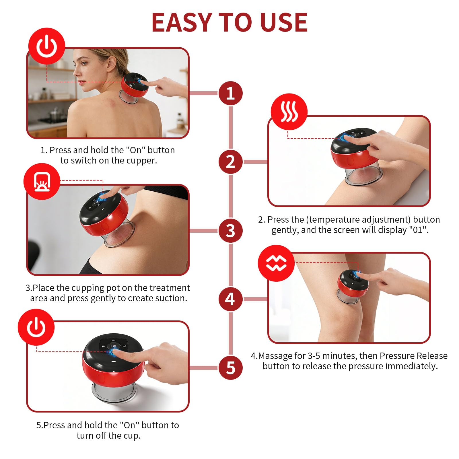 PinaiIon low-noise operation keeps the massage calm and uninterrupted