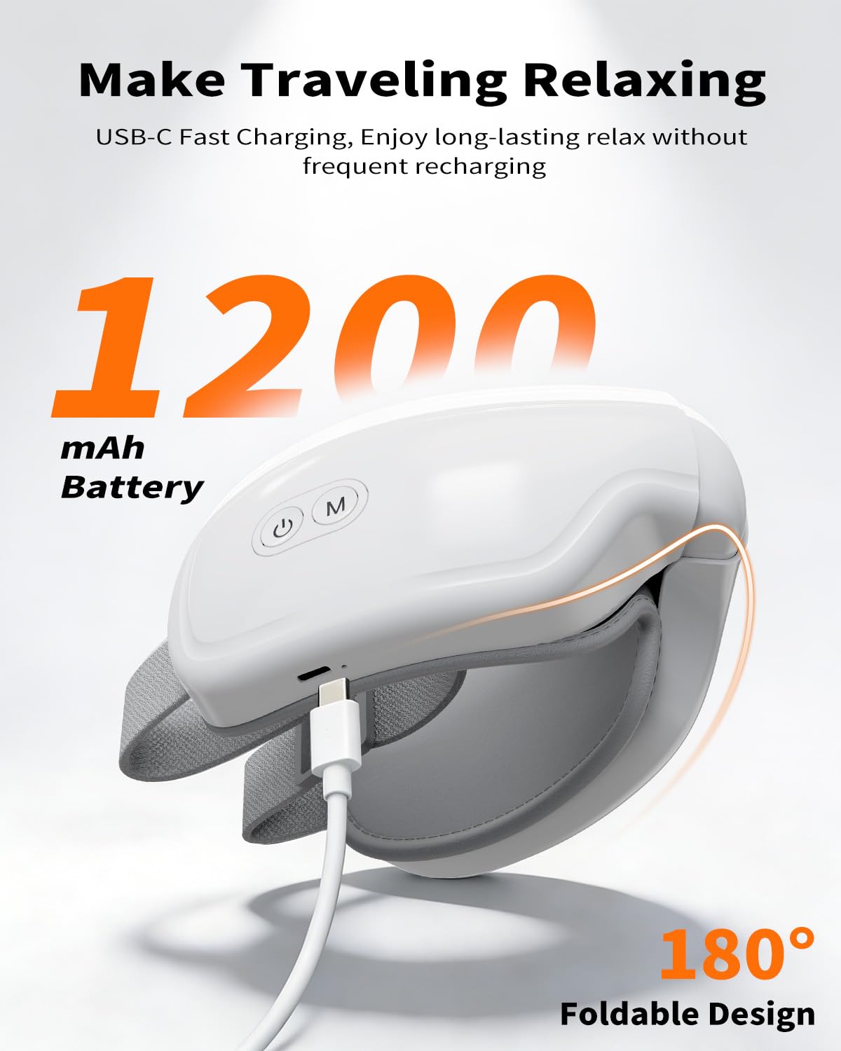 180-foldable design of PinaiIon Pinailon Eye Massager for portable travel