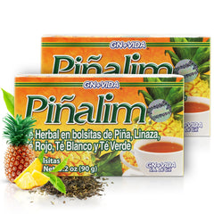 PIÑALIM GN + VIDA Tea pineapple tea bag for a caffeine-free detox ritual.