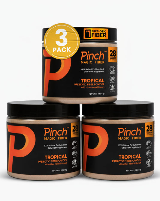 Pinch Magic Fiber Tropical 3-Pack box for daily digestive support.