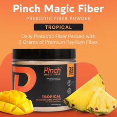 Pinch Magic Fiber Tropical powder closeup for smooth mixing