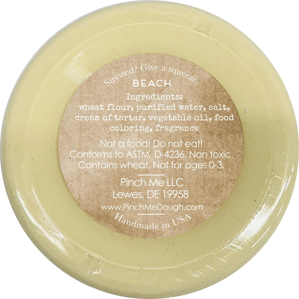 Pinch Me Therapy Dough Beach bottle pour shows relaxing coconut aroma.