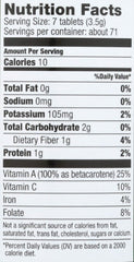 Pines Wheat Grass Tablets packaging highlighting organic vegan options.