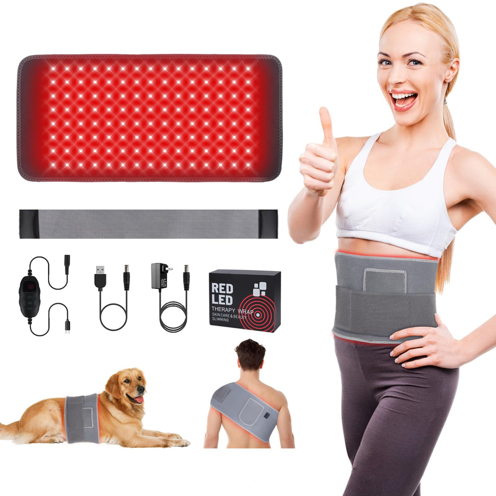 Pinfriy Red Light Belt shows back coverage for warm, comfortable sessions.