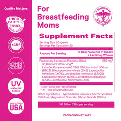 Baby with caregiver shows potential benefits of Pink Stork for infant gut health.
