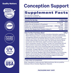 Pink Stork BlueStork folate and B12 ingredients shown for health.