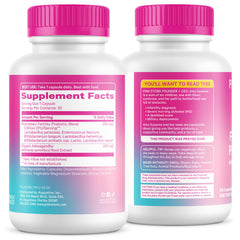 Pink Stork clean-label probiotics bottle without gluten and dairy