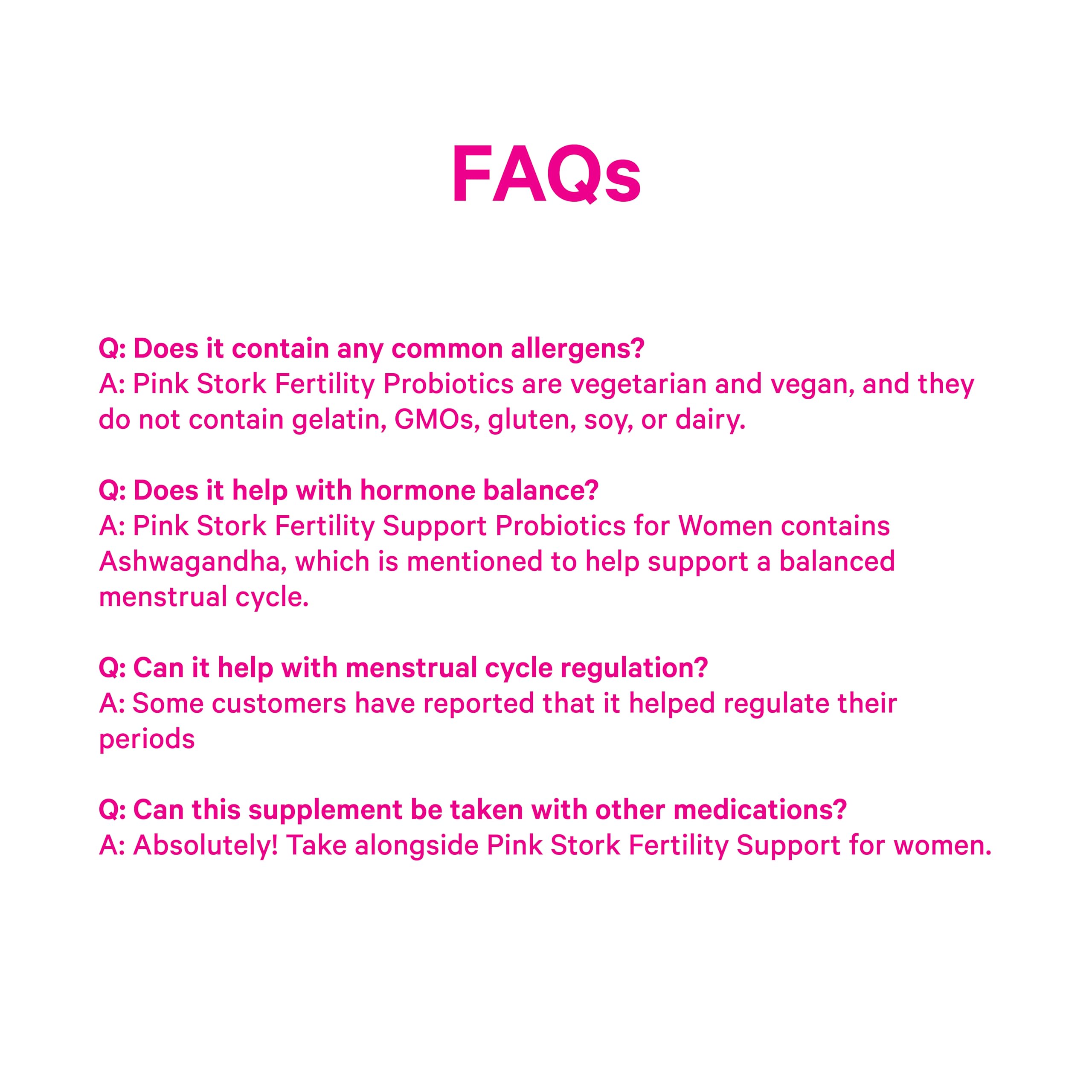 Pink Stork women-owned brand probiotics line symbolizing trust and quality