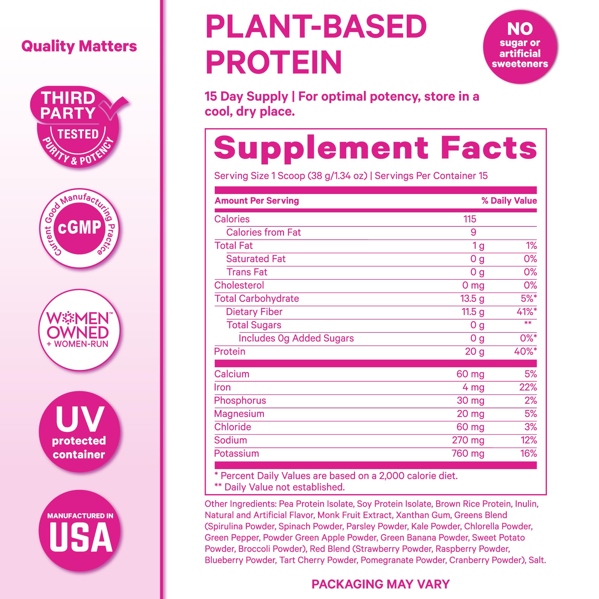 Pink Stork gluten-free dairy-free badge on packaging