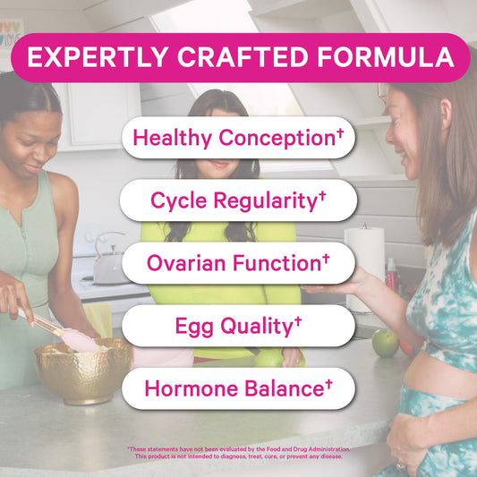 Pink Stork fertility bundle capsules for daily wellness routine.