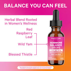 Dropper dispensing two milliliters for precise use with Pink Stork Balance Drops