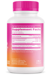 Pink Stork Labor Prep capsule close-up shows smooth easy-to-swallow form