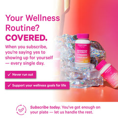 Pink Stork melatonin-free sleep formula bottle signaling non-habit forming rest.