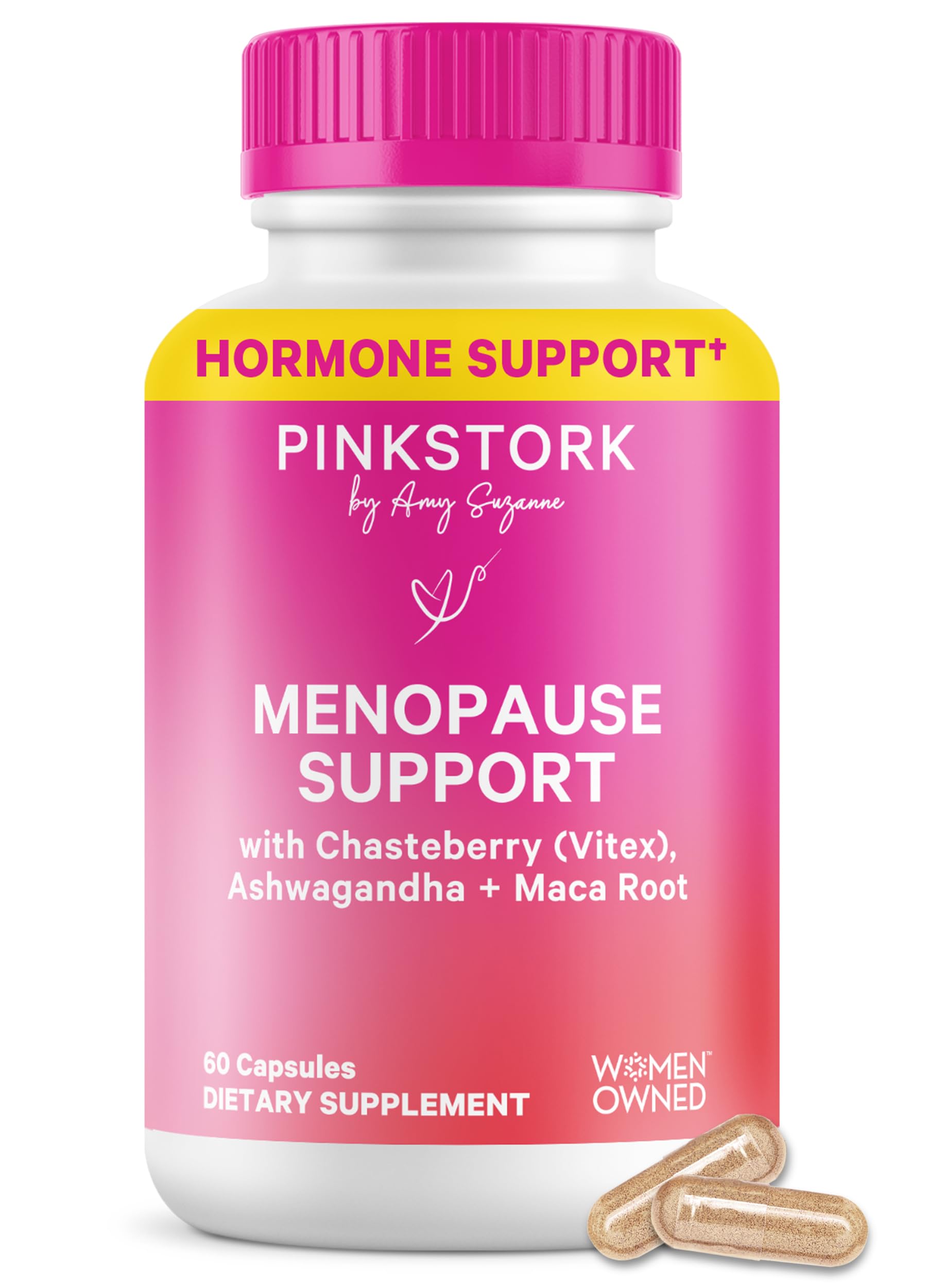 Pink Stork Menopause hot flash bottle may help ease temperature spikes during daily activities