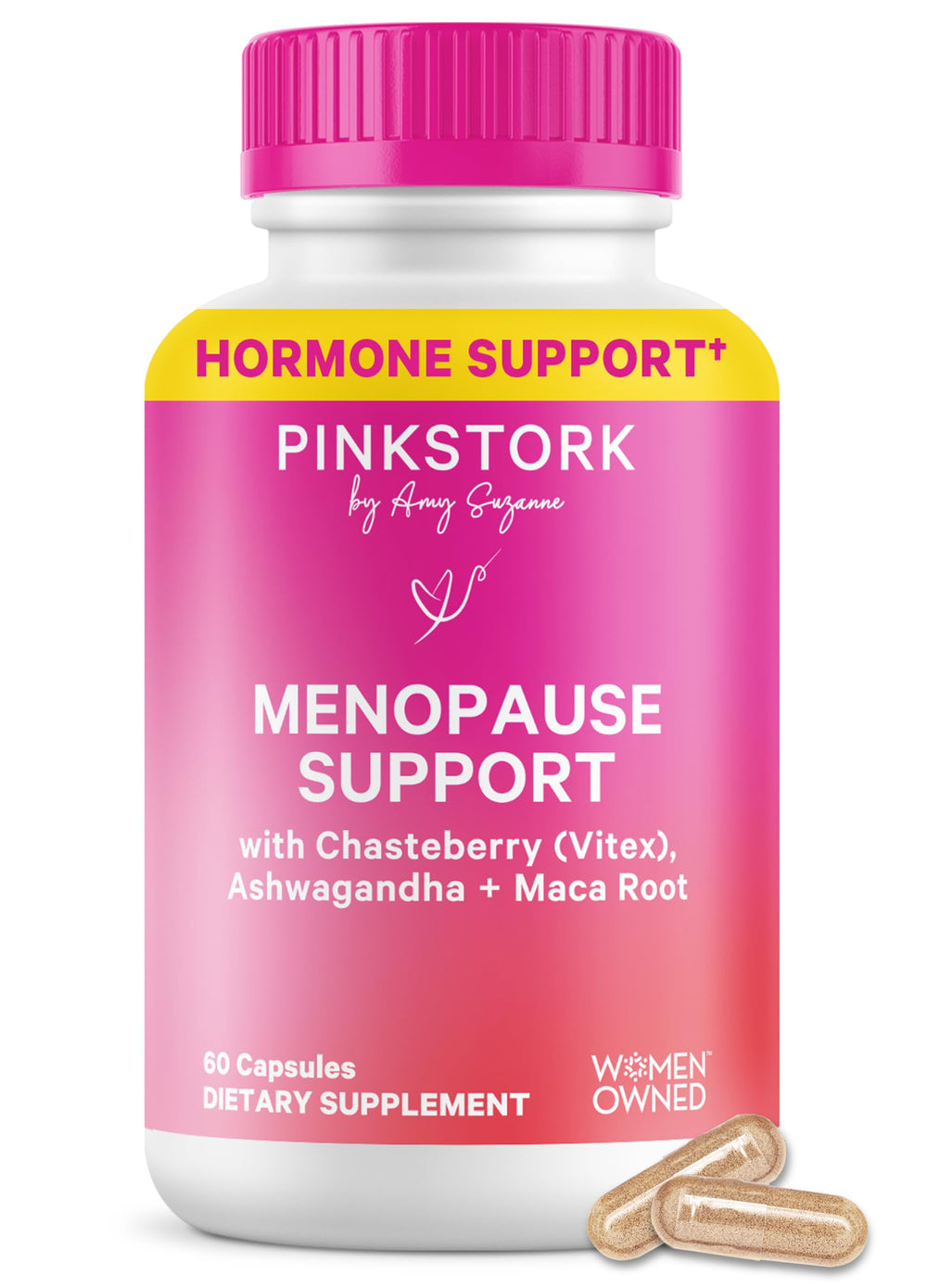 Pink Stork Menopause hot flash bottle may help ease temperature spikes during daily activities
